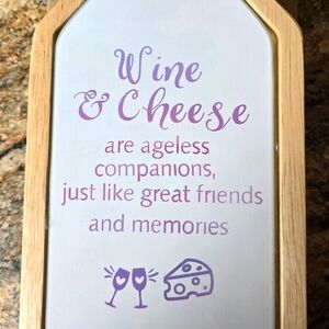 Custom made Wine & Cheese Board Set